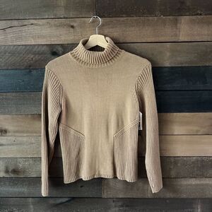 Vintage 90s Nine & Company Brown Turtleneck Sweater
